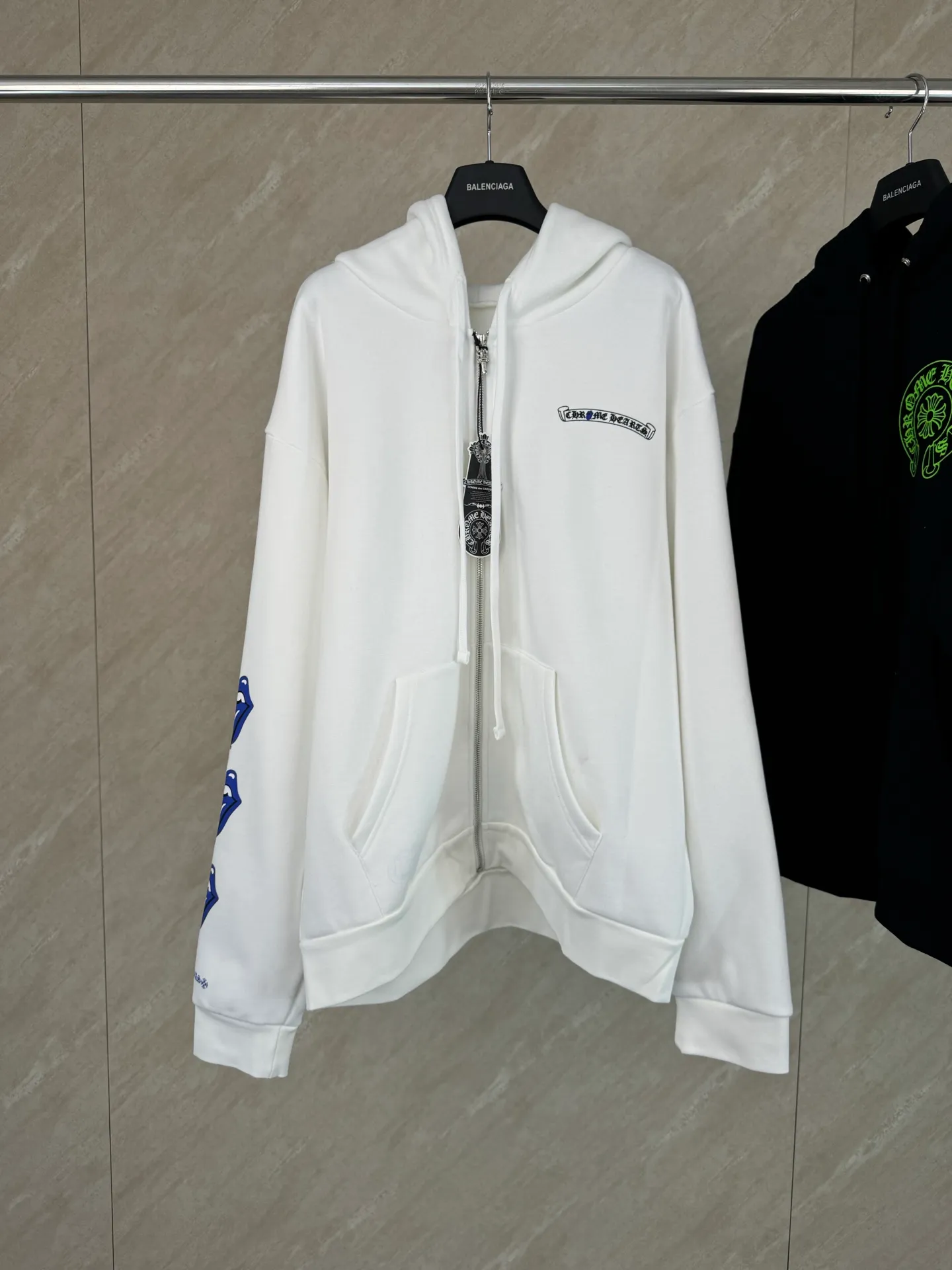 P470 Chrome Hearts hooded glue print sweatshirt jacket size S/M/L/XL